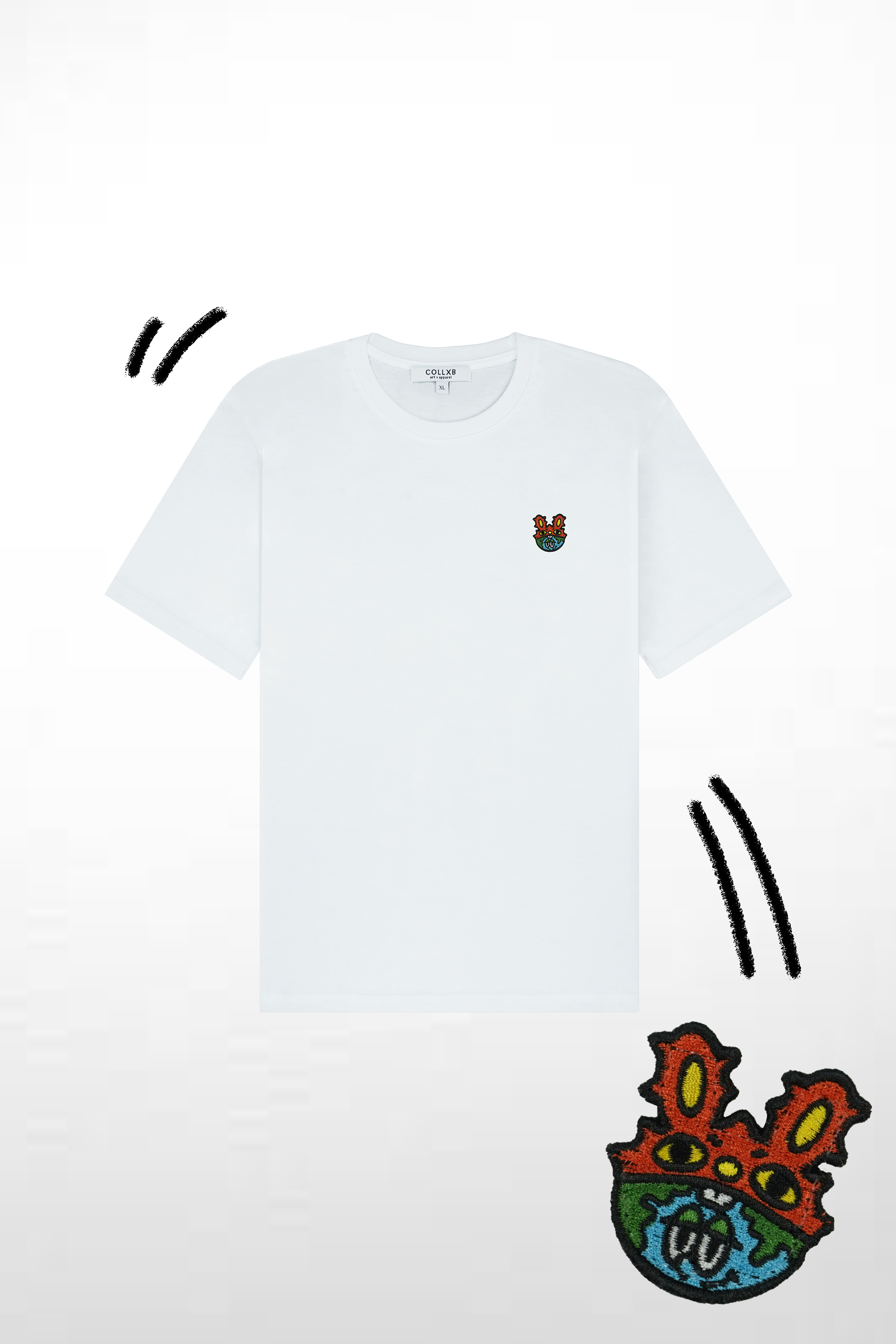 COLLXB x PUCK 2024: Dancing in the Chaos - World Boy x SawReal Rabbit [White]